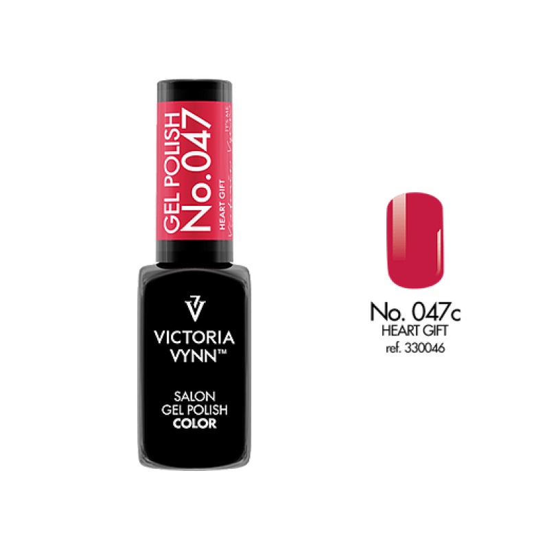 salon gel polish No.047 heart gift (TPO FREE, HEMA FREE, DI-HEMA FREE)